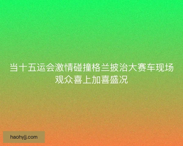 当十五运会激情碰撞格兰披治大赛车现场观众喜上加喜盛况